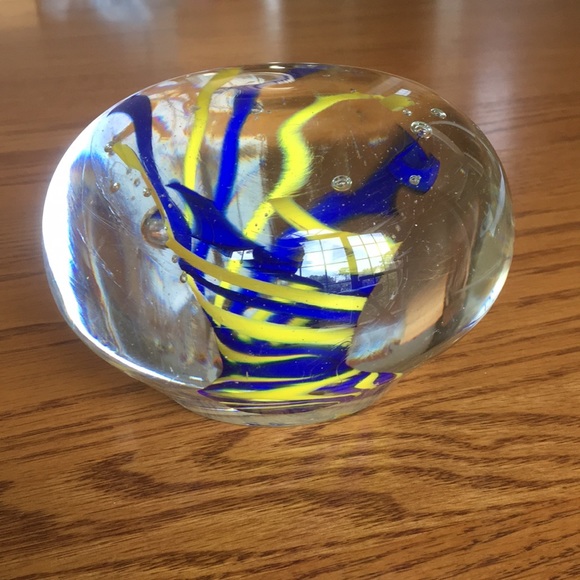 Hand Blown Glass Paperweight - Picture 3 of 4